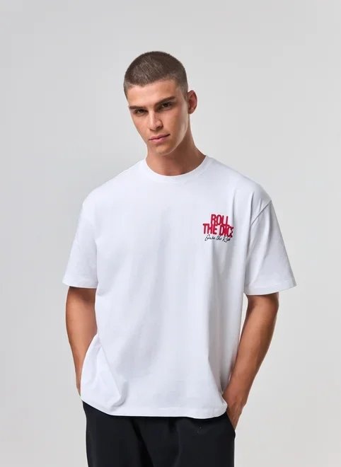 camiseta box branca dice camiseta box branca dice