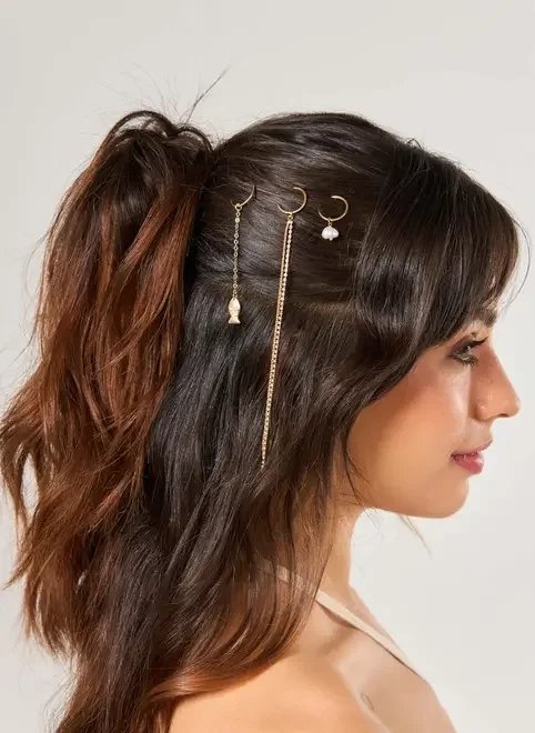 pingente de cabelo dourado summer pingente de cabelo dourado summer