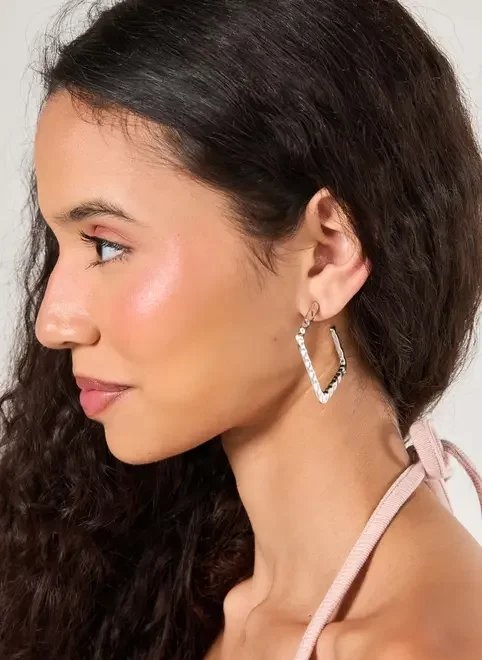 conjunto 3 brincos prateados argolas conjunto 3 brincos prateados argolas