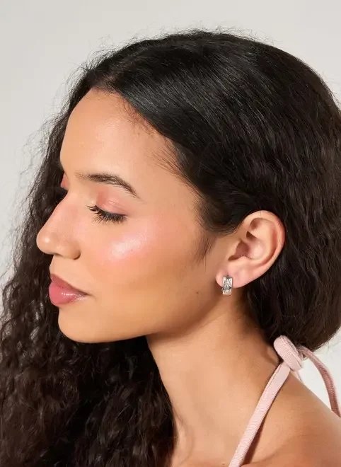 conjunto 3 brincos prateados argolas conjunto 3 brincos prateados argolas