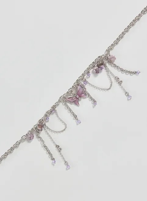 colar borboleta pedra natural colar borboleta pedra natural