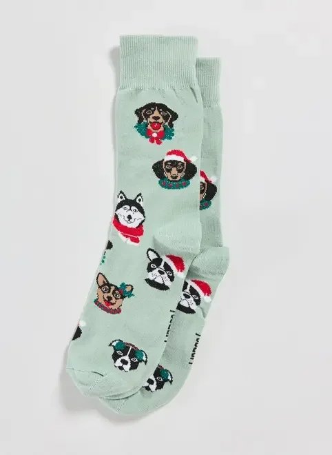 meia verde cachorrinhos natalinos meia verde cachorrinhos natalinos