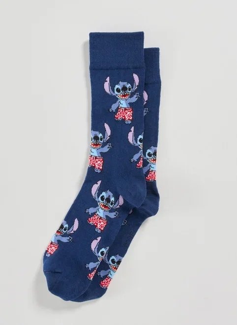 meia marinho stitch praiano meia marinho stitch praiano