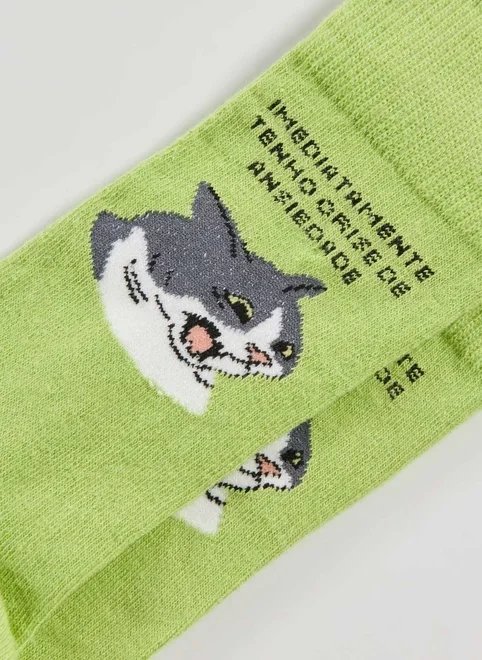 meia verde gatinho ansiedade meia verde gatinho ansiedade