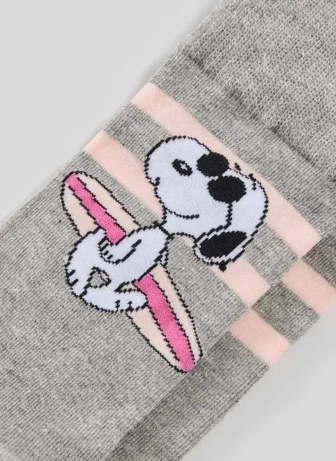 meia cinza snoopy surfista meia cinza snoopy surfista