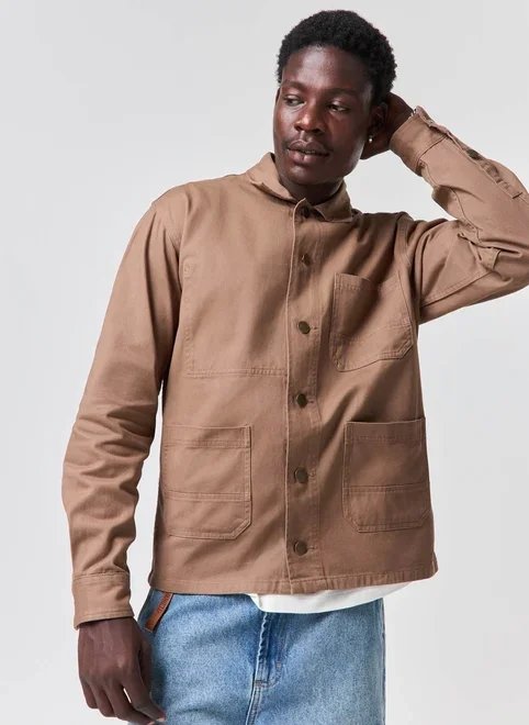 jaqueta estilo camisa sarja bolsos jaqueta estilo camisa sarja bolsos