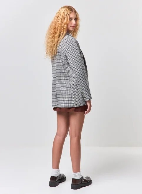 blazer xadrez pied de poule blazer xadrez pied de poule