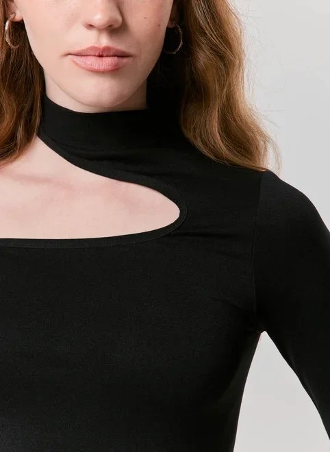 blusa seamless manga longa assimétrica blusa seamless manga longa assimétrica