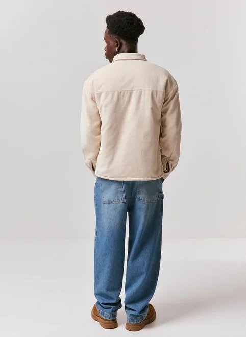jaqueta worker cotelê off white jaqueta worker cotelê off white
