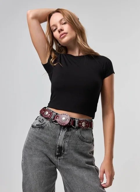 cinto entremeio boho bordô cinto entremeio boho bordô