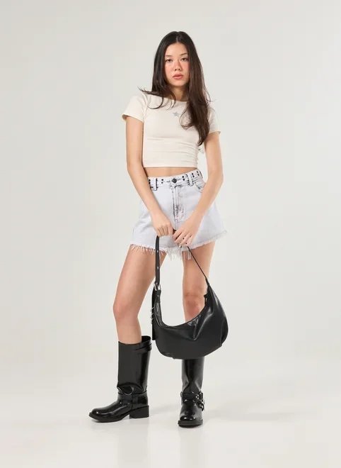 short jeans ilhós no cós short jeans ilhós no cós