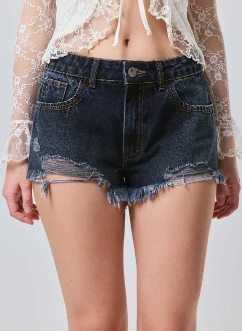 short jeans micro destroyed short jeans micro destroyed