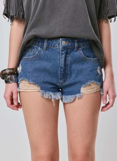 short jeans micro destroyed short jeans micro destroyed