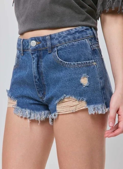 short jeans micro destroyed short jeans micro destroyed