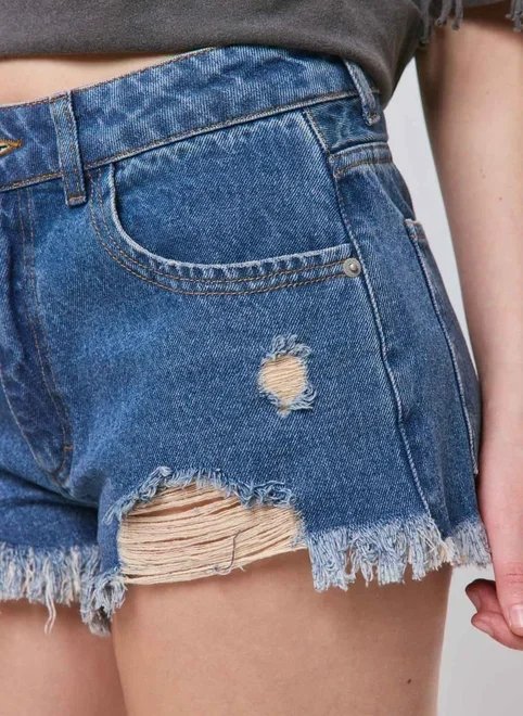 short jeans micro destroyed short jeans micro destroyed