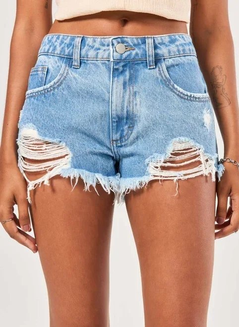 short jeans micro destroyed short jeans micro destroyed