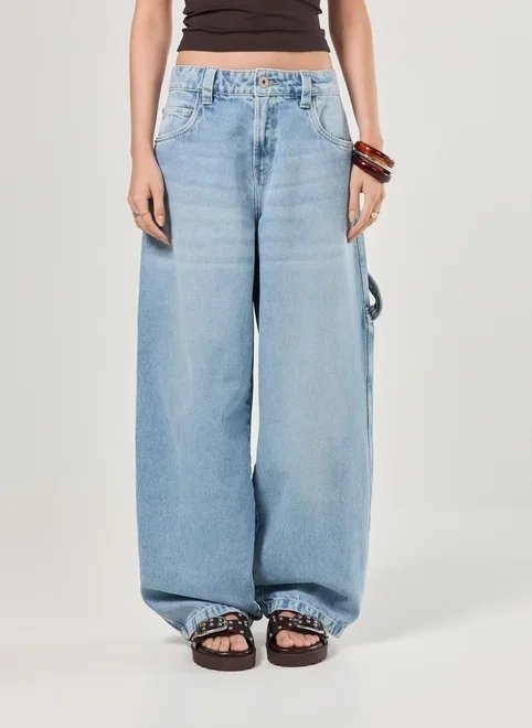 calça jeans barrel cintura baixa calça jeans barrel cintura baixa