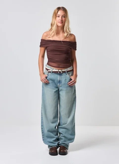 calça jeans dirty baggy cintura baixa calça jeans dirty baggy cintura baixa