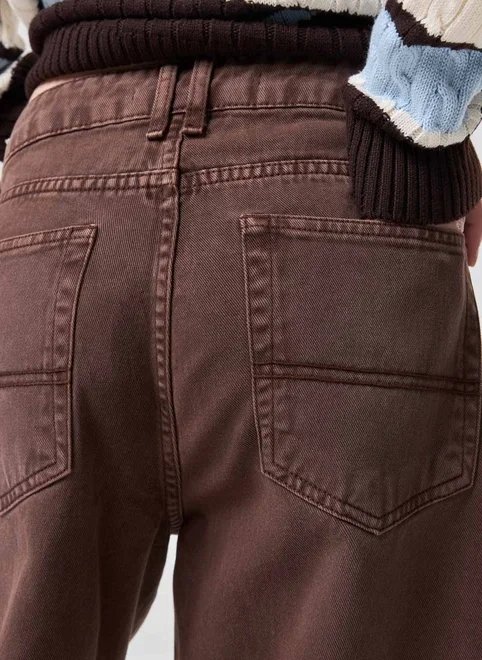 calça sarja cintura baixa wide leg calça sarja cintura baixa wide leg