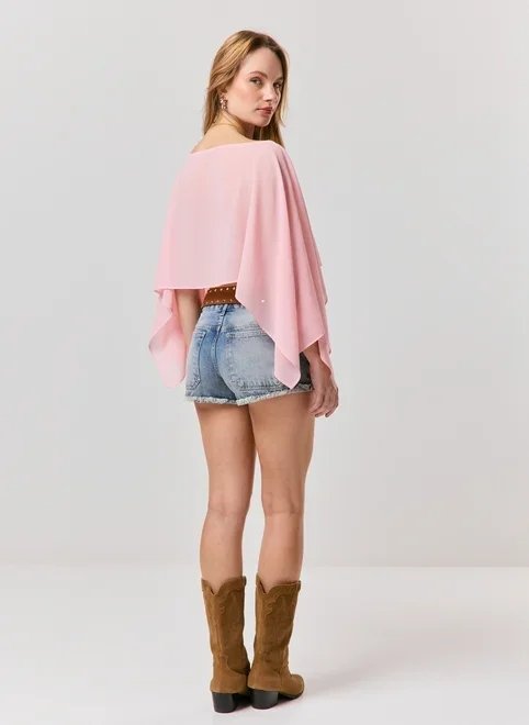 blusa capa chiffon blusa capa chiffon