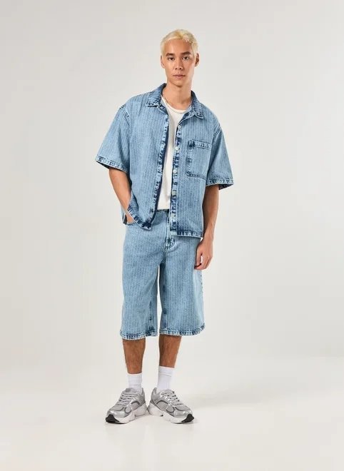 jorts jeans risca de giz jorts jeans risca de giz