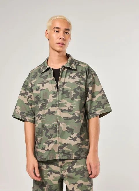 camisa box sarja camuflada camisa box sarja camuflada