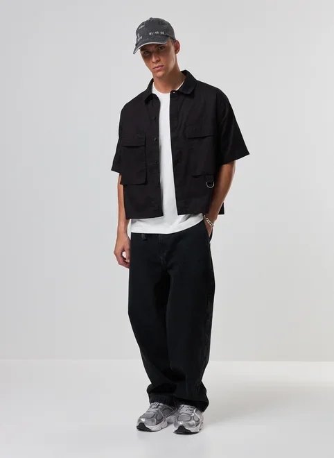 camisa sarja box cargo camisa sarja box cargo