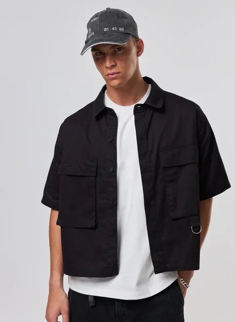 camisa sarja box cargo camisa sarja box cargo