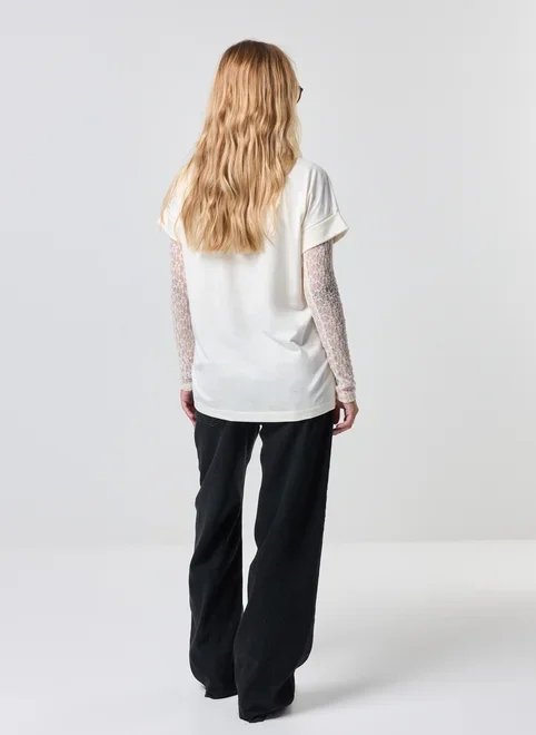 calça jeans cintura média wide leg calça jeans cintura média wide leg