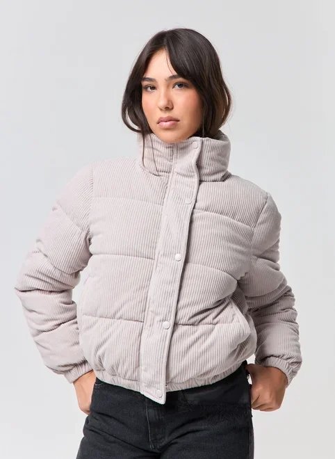 jaqueta puffer cotelê jaqueta puffer cotelê