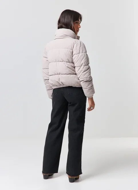 jaqueta puffer cotelê jaqueta puffer cotelê