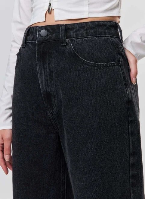 calça jeans cintura alta wide leg calça jeans cintura alta wide leg