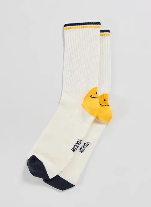 meia off-white smile meia off-white smile