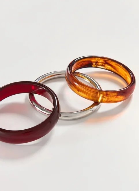 conjunto 3 pulseiras de acrílico conjunto 3 pulseiras de acrílico