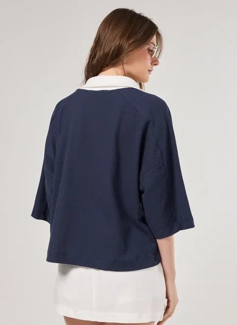 camiseta polo box texturizada mônaco camiseta polo box texturizada mônaco