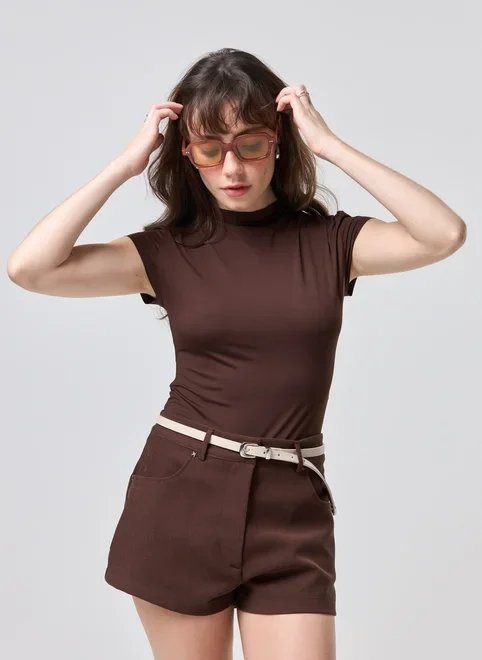 body poliamida gola alta body poliamida gola alta