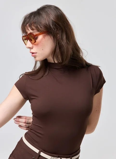 body poliamida gola alta body poliamida gola alta