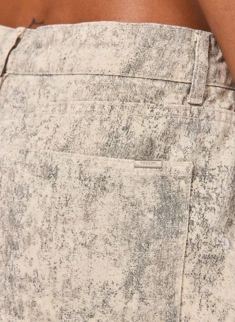 saia micro cintura baixa sarja estampada saia micro cintura baixa sarja estampada