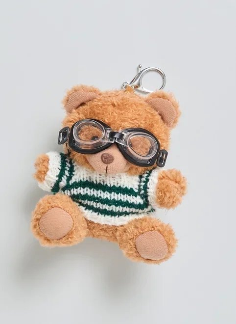 chaveiro ursinho de óculos chaveiro ursinho de óculos
