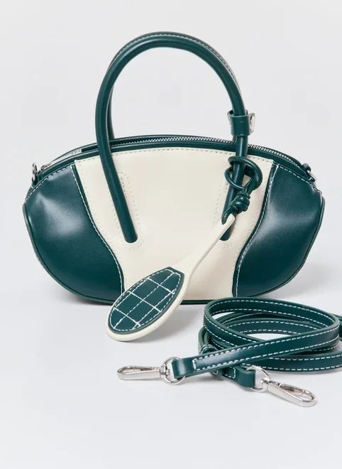 bolsa poliuretano verde chaveiro raquete bolsa poliuretano verde chaveiro raquete