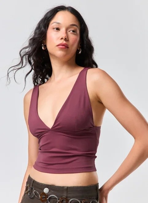 blusa frente única poliamida decote v blusa frente única poliamida decote v