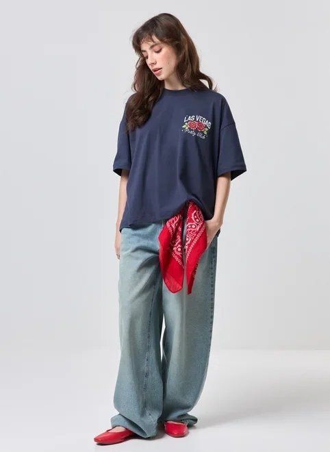 camiseta box azul-marinho vegas camiseta box azul-marinho vegas