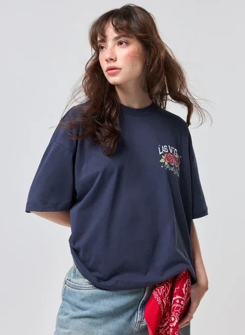 camiseta box azul-marinho vegas camiseta box azul-marinho vegas