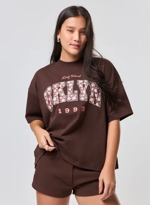 camiseta box marrom bklyn camiseta box marrom bklyn