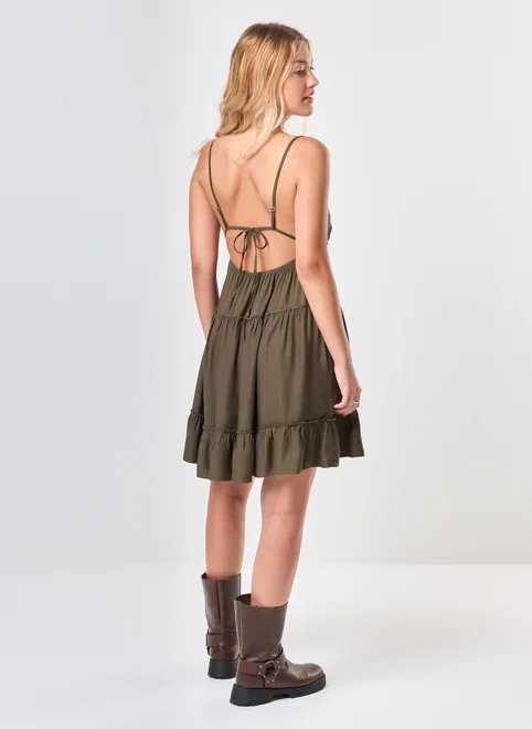 vestido curto marias verde militar vestido curto marias verde militar