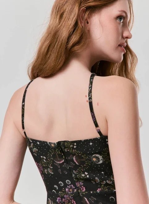 vestido midi halter estampa mística vestido midi halter estampa mística