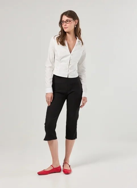 calça capri preta calça capri preta