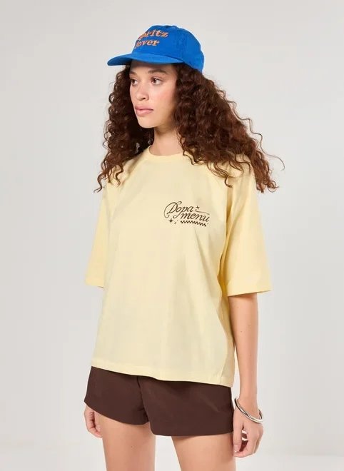 camiseta box amarelo manteiga dopamine camiseta box amarelo manteiga dopamine