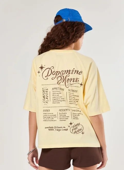 camiseta box amarelo manteiga dopamine camiseta box amarelo manteiga dopamine