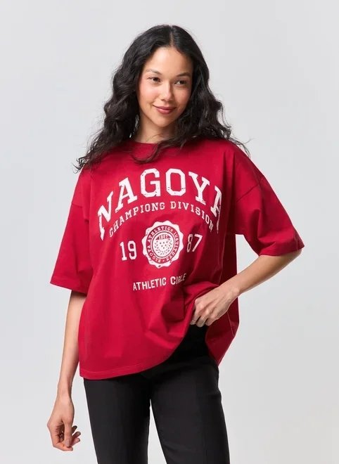 camiseta box vermelha estampa nagoya camiseta box vermelha estampa nagoya